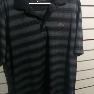 Black Striped Polo Shirt